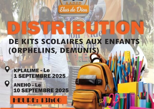 DISTRIBUTION DE KITS SCOLAIRES AUX ENFANTS DEMUNIS